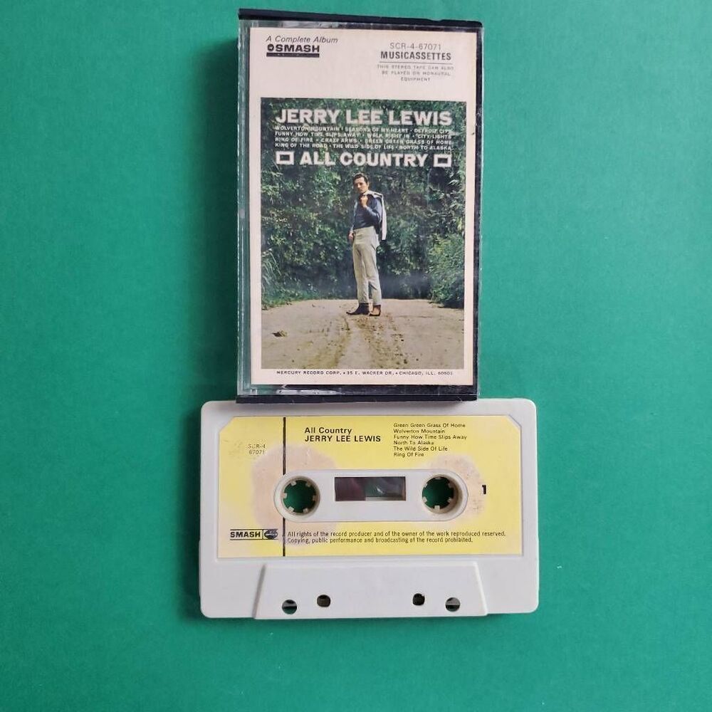 Jerry Lee Lewis All Country Cassette Smash Records
